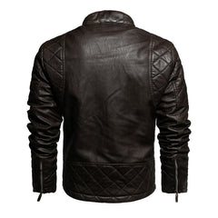 Premium Men's Motorcycle PU Leather Jacket