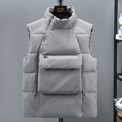 Sleek and Versatile Padded Vest with Logo Detailing