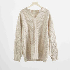 Women's Cable Knit Sweater - Cozy & Stylish Fashion