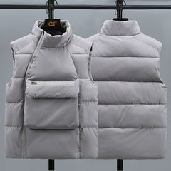 Sleek and Versatile Padded Vest with Logo Detailing