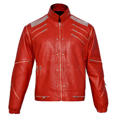 Michael Jackson Beat Black Leather Jacket – Modern and Durable Jacket