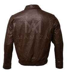 Inception Cobb Vintage Leather Bomber Jacket - Men's Stylish Outerwear