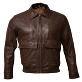 Inception Cobb Vintage Leather Bomber Jacket - Men's Stylish Outerwear