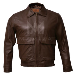 Inception Cobb Vintage Leather Bomber Jacket - Men's Stylish Outerwear