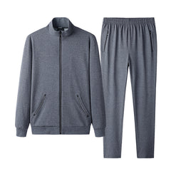 Sporty Zip-Up Track Jacket and Jogger Pant Set