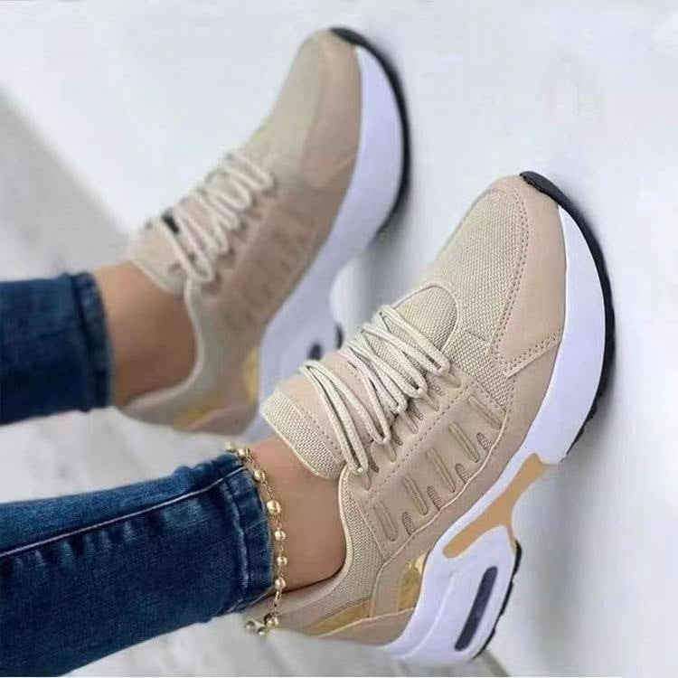 Women's Lightweight Mesh Lace-Up Athletic Sneakers