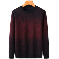 Stylish Jacquard Knit Pullover Sweater