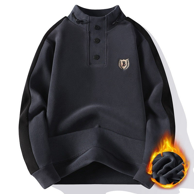 Men's Fleece Lined Sweatshirt - Warm & Comfortable