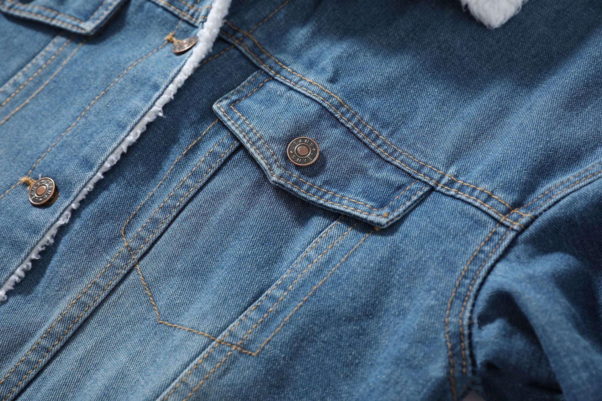 Women's Denim Jacket with Sherpa - Winter Essential