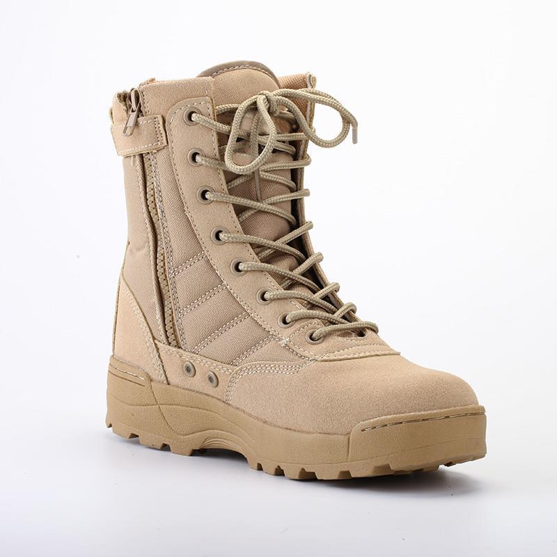 Rugged Tactical Boots with Durable Lug Sole