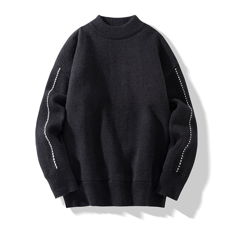 Men's Mock Neck Sweater - Cozy & Stylish Fall Fashion