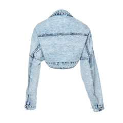 Women's Short Denim Jacket - Versatile Look