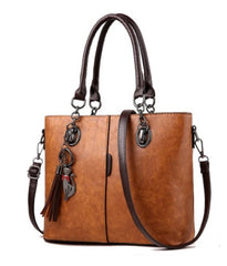 Elegant and Versatile Dual-Tone PU Leather Tote Bag