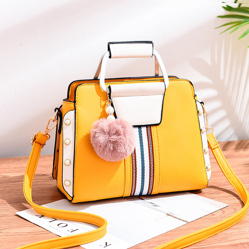 Stylish and Versatile Color-Block Handbag