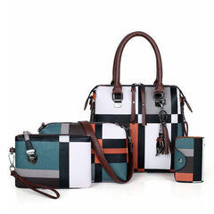 Chic and Versatile Patchwork Shoulder Bag Set