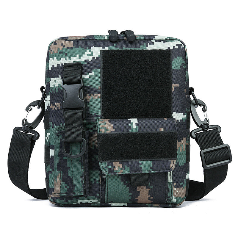 Rugged and Versatile Black Tactical Shoulder Bag