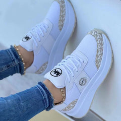 Women's Sporty Lace-Up Platform Sneakers