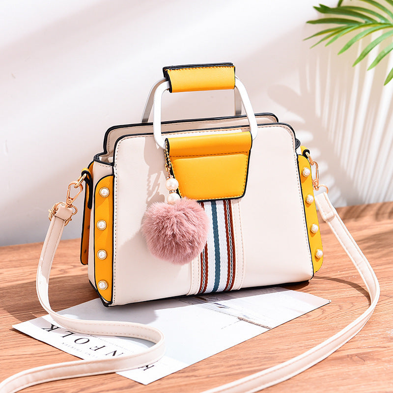 Stylish and Versatile Color-Block Handbag