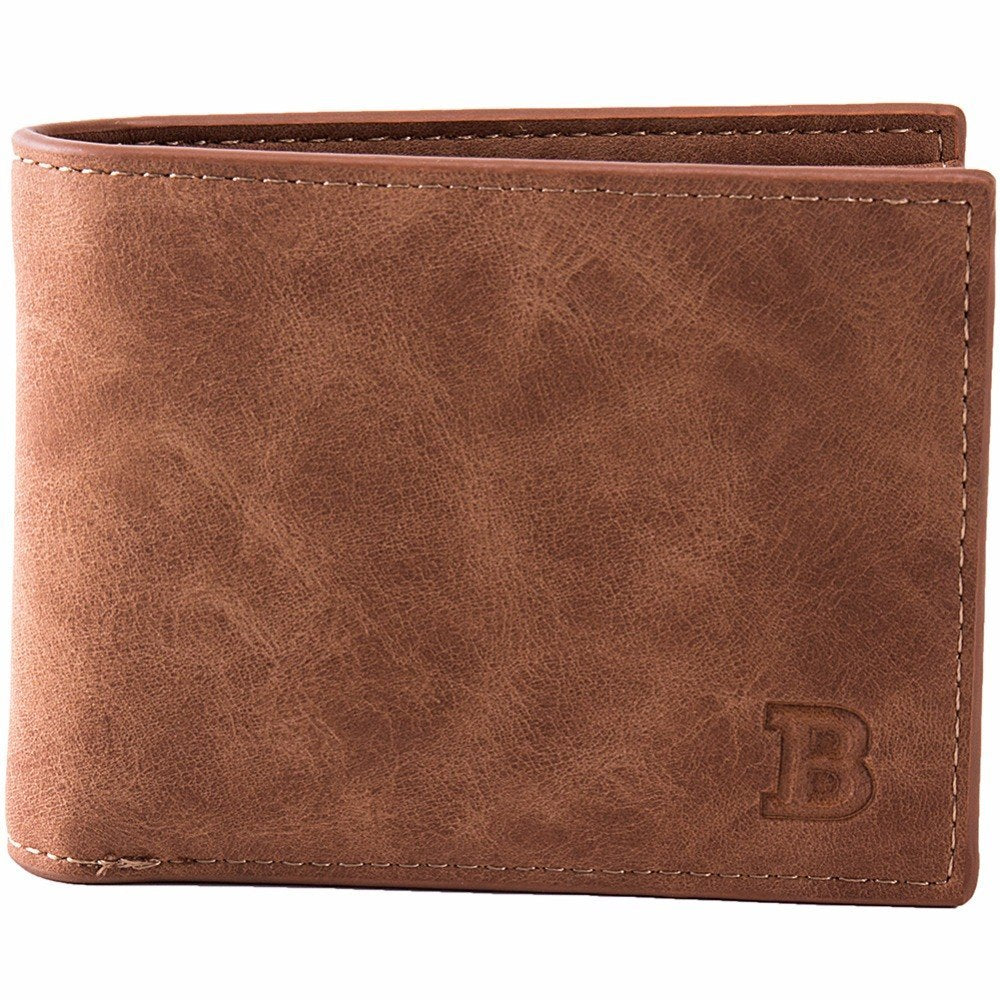 Fashion Wallet - Vintage Leather Bifold Wallet with Pocket