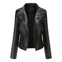 Women's PU Leather Jacket - Stylish & Trendy Fall Fashion