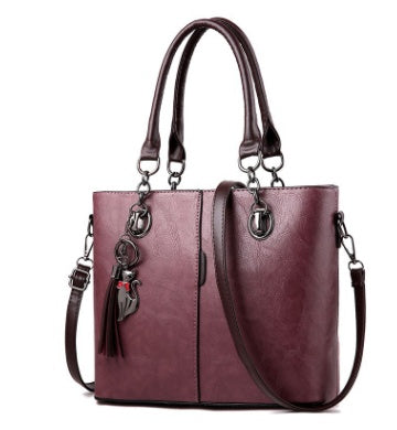 Elegant and Versatile Dual-Tone PU Leather Tote Bag