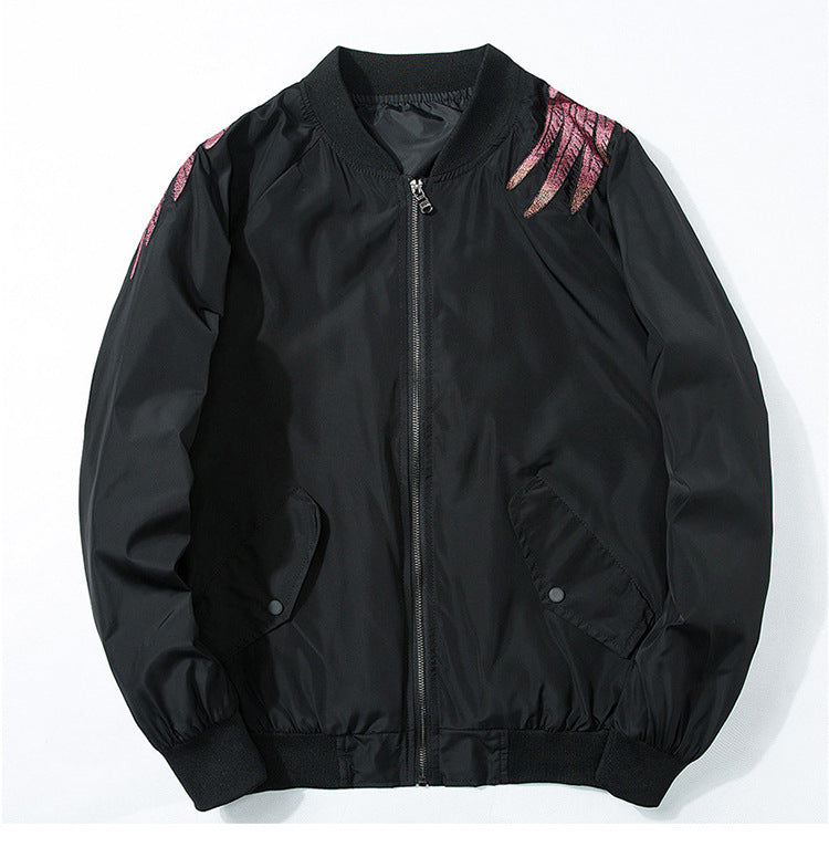 Embroidered Phoenix Bomber Jacket - Luxurious Streetwear Outerwear