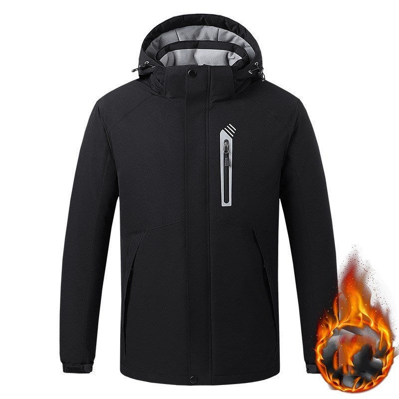 Men's Waterproof Winter Jacket - Stay Dry and Warm