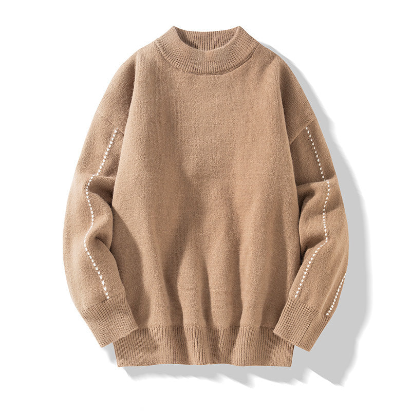 Men's Mock Neck Sweater - Cozy & Stylish Fall Fashion