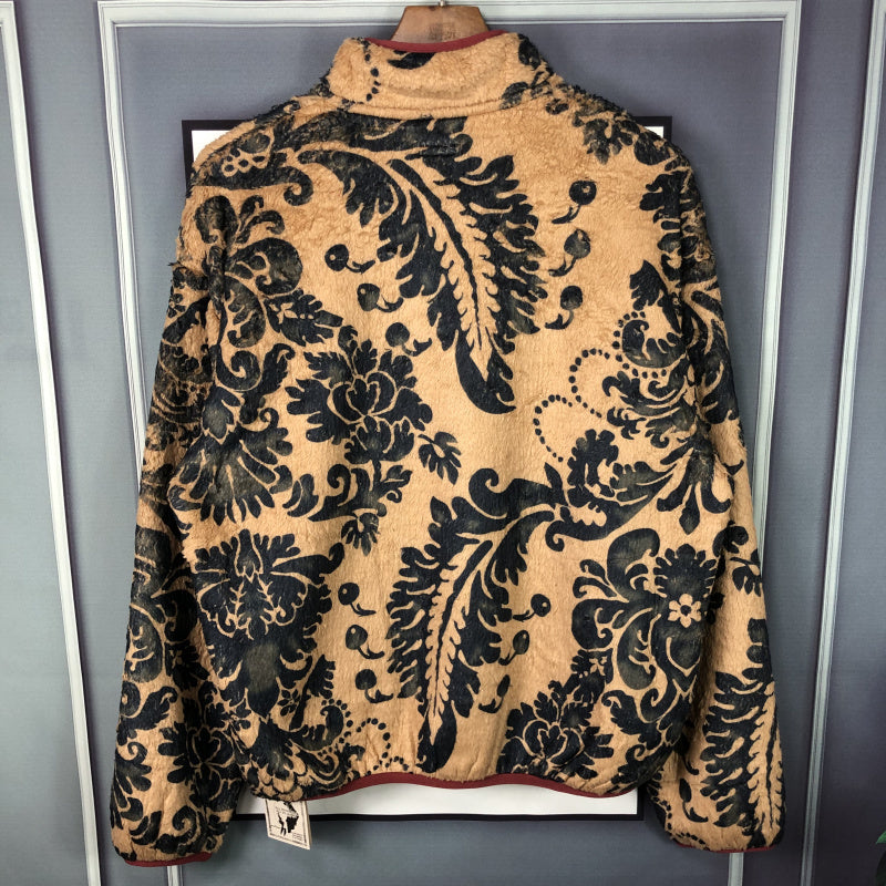 Men's Damask Fleece Jacket - Comfortable and Stylish