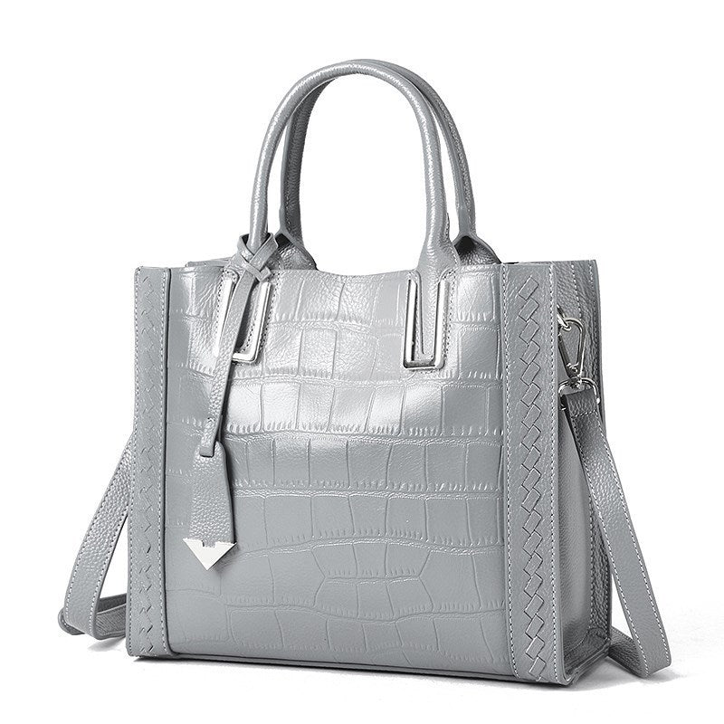 Crocodile Leather Tote Bag - Luxury Accessory