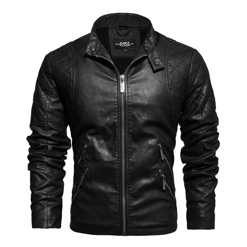 Premium Men's Motorcycle PU Leather Jacket