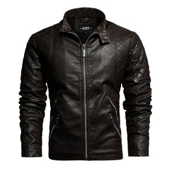 Premium Men's Motorcycle PU Leather Jacket