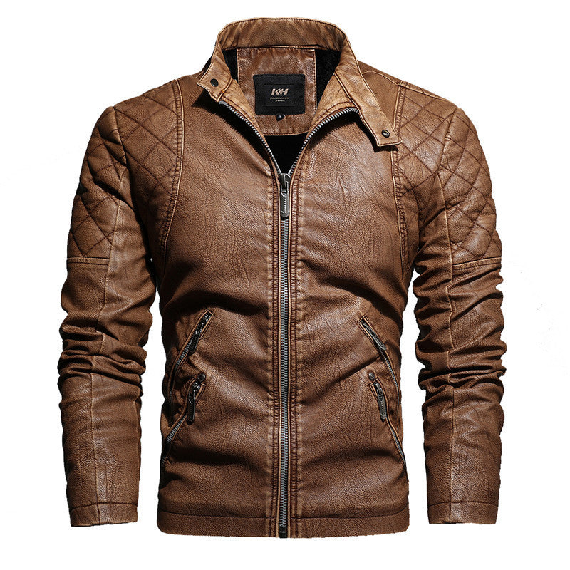 Premium Men's Motorcycle PU Leather Jacket