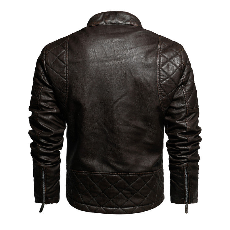 Premium Men's Motorcycle PU Leather Jacket