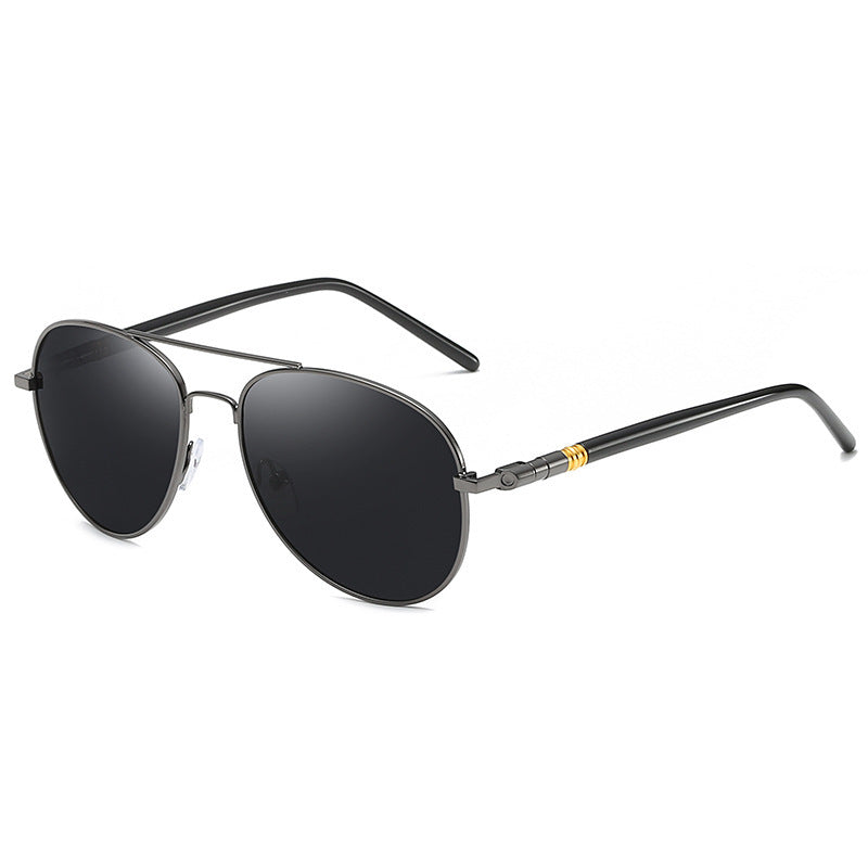 Timeless  Metal Aviator Sunglasses with Mirrored Lenses