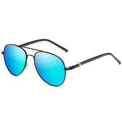 Timeless  Metal Aviator Sunglasses with Mirrored Lenses