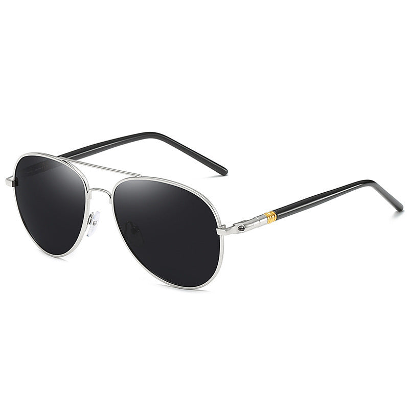 Timeless  Metal Aviator Sunglasses with Mirrored Lenses