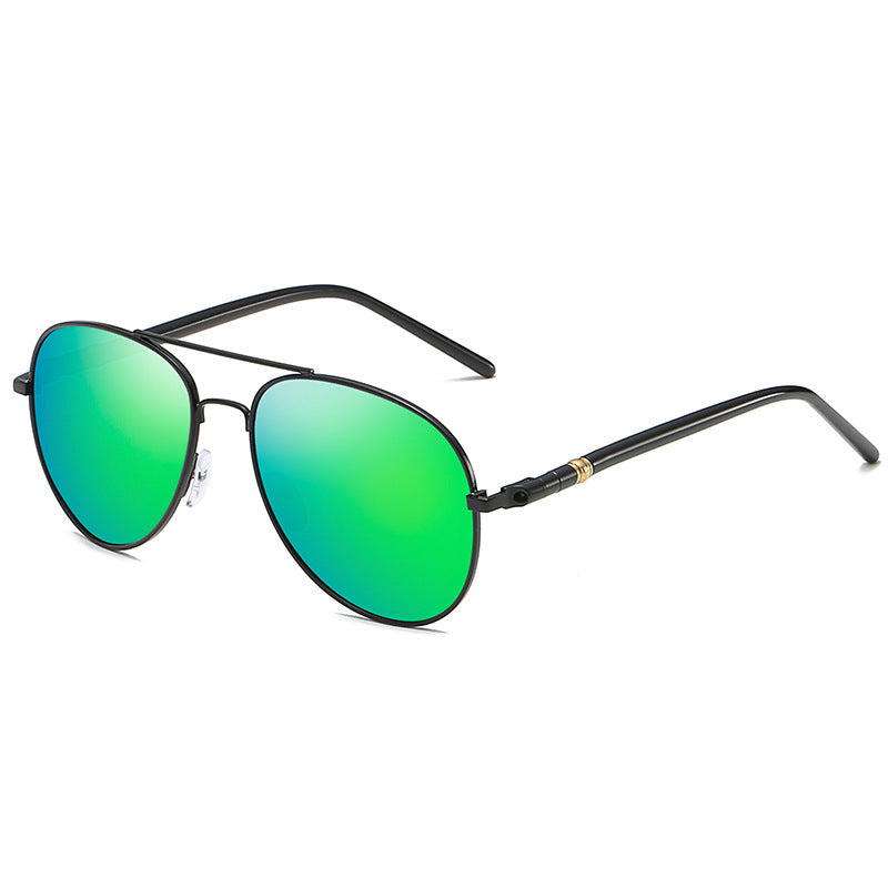 Timeless  Metal Aviator Sunglasses with Mirrored Lenses