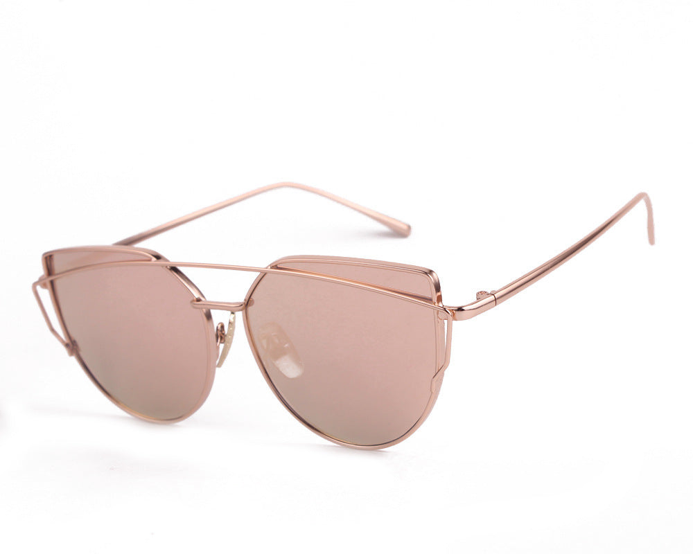 Stylish Rimless Geometric Sunglasses with Distinctive Design