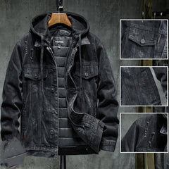 Men's Jacket with Hoodie - Casual & Stylish Winter Wear