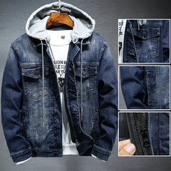 Men's Jacket with Hoodie - Casual & Stylish Winter Wear