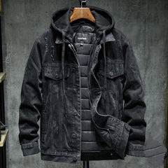 Men's Jacket with Hoodie - Casual & Stylish Winter Wear