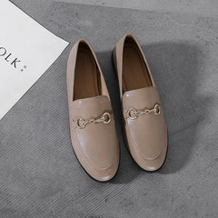 Sophisticated Leather Loafers with Metallic Accents: Elegant Everyday Wear