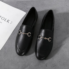 Sophisticated Leather Loafers with Metallic Accents: Elegant Everyday Wear