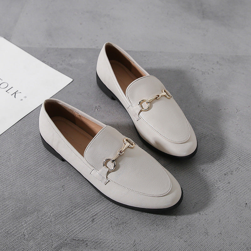 Sophisticated Leather Loafers with Metallic Accents: Elegant Everyday Wear