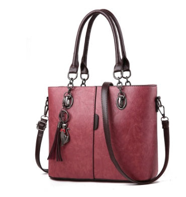 Elegant and Versatile Dual-Tone PU Leather Tote Bag