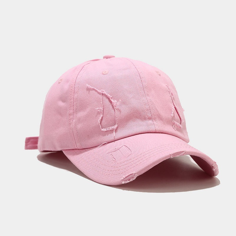 Distressed Baseball Caps - Multicolor