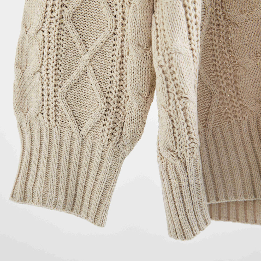 Women's Cable Knit Sweater - Cozy & Stylish  Fashion