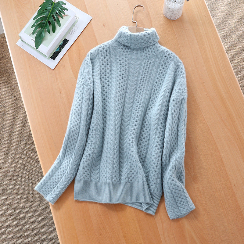 Cozy Cable Knit Turtleneck Sweater