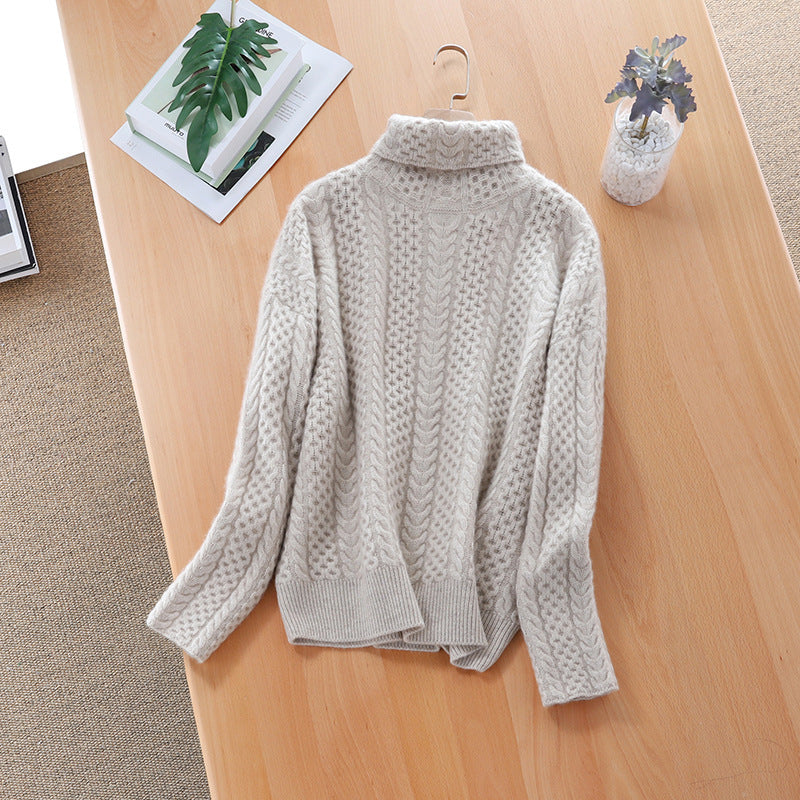 Cozy Cable Knit Turtleneck Sweater